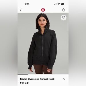 Lululemon Scuba Oversized Funnel Neck Full Zip